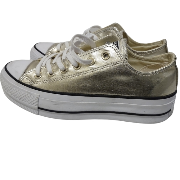 Converse Shoes - Converse Gold Chuck Taylor All Star Lift Ox Shoes
